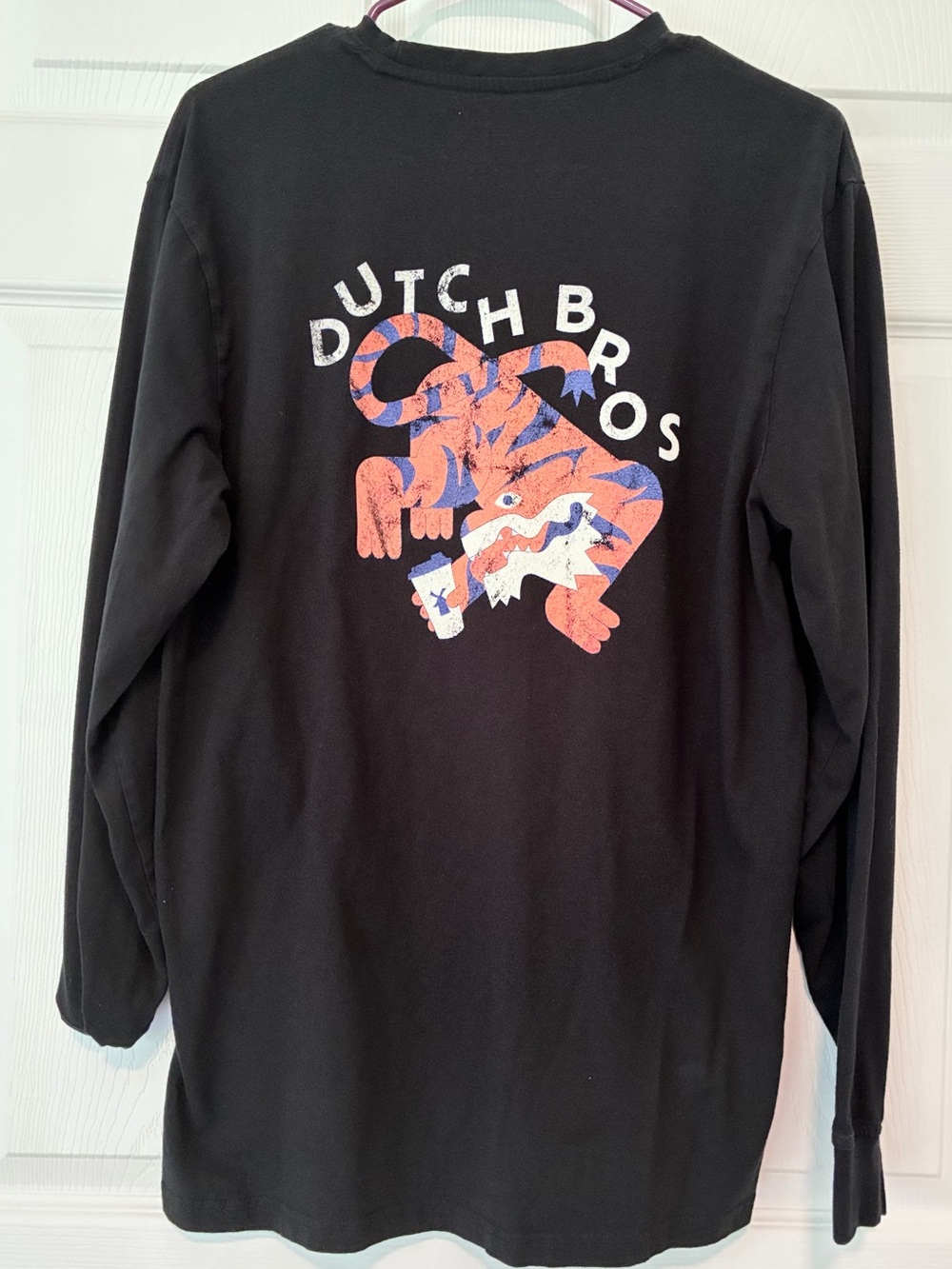Dutch Bros Black Crewneck Long Sleeve Tee